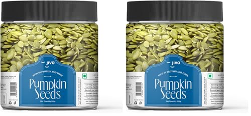 Image of Jivo Raw Pumpkin Seeds | Healthy Snack for Breakfast | High in Fiber & Antioxidants | Ideal for Diets & Weight Management | Nutritious Superfood for Daily Wellness | Hygienically Packed - 200g