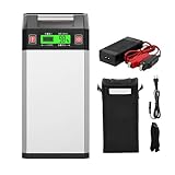 @NSS 電動リール バッテリー GN-20F 急速充電器・カバーセット 14.8V 20000mAh ダイワ シマノ リールバッテリー (シルバー)