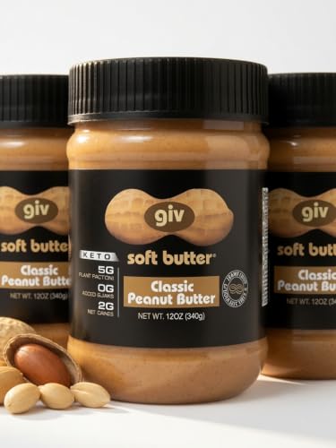 Peanut Butter Reinvented. Organic Peanut Butter All Natural, No Added Sugar, GLP-1 Friendly Low Carb Healthy Snacks for Adults & Kids with Monk Fruit Sweetener, MCT Oil for Energy & Focus - Vegan, Keto, Gluten-Free