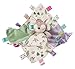 Taggies Soothing Sensory Stuffed Animal Security Blanket, Flora Fawn, 13 x 13-Inches