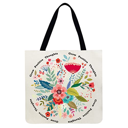 Grand sac à main fourre-tout imprimé floral 40 x 40 cm Cover