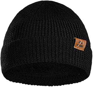 DANISH ENDURANCE Merino Wool Beanie, Fleece Lined Winter Hat for Men & Women