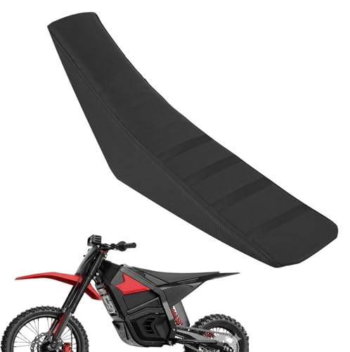 Image of Hizoncore Seat Cover for Yozma IN10, Black Stripe Non-Slip Motorcycle Seat Cushion for Electric Dirt Bike E-Bike Accessories - Black