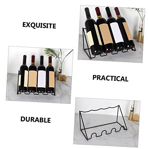 Soporte para botellas de vino de hierro Luxshiny miniatura 6