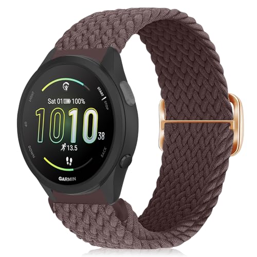 [MokaZii] 20mm �o���h Garmin Approach J1/Forerunner 570 42mm/165/165 Music/Approach S44/S50/Vivoactive 6/5 �Ή� �����o���h �ґg �����x���g �T�C�Y���߉�