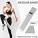 Bunnycool 24 Pcs Fabric Resistance Bands for Working Out Strength Exercise Bands for Women Men Resistance Loop for Legs and Butt, Yoga, Pilates, Rehab, Fitness and Home (Gray,Medium Resistance)