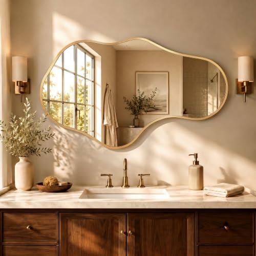 Dorlicecass Irregular Wall Mirror - Wall Mirrors Decorative 22"x ...