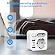 YIDODA Adapter Japan Reiseadapter Japan Adapter USA,USA Adapter Steckdose 2 Fach Reiseadapter, Reisestecker Schuko Auf Typ A für USA, Japan, Kanada, Weiß