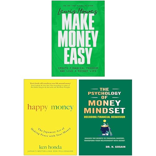 Make Money Easy, The Psychology of Money Mindset & Happy Money 3 Books Collection Set