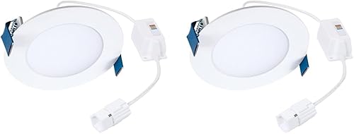 HALO HLBQL4069FSE010 - Focos LED sin lata, fuente de alimentación remota, seleccionable 2700K, 3000K, 3500K, 4000K, 5000K CCT HLB QuickLink de bajo