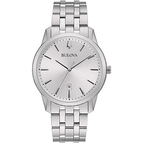Bulova Orologio Classic 96B342 montre homme chic en acier argenté