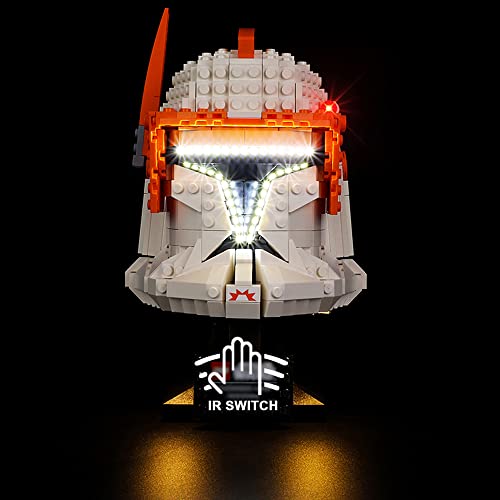 Kyglaring LED Light Kit Compatible with Lego Set 75350, Lighting Accessories Compatible with Star Wars Clone Commander Cody Helmet, Lights Only (Model Not Included), Standard Version