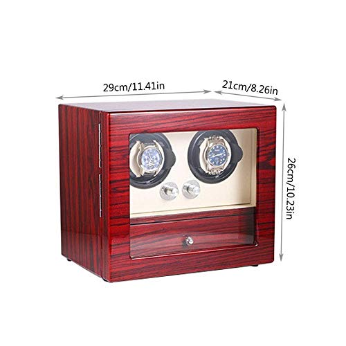 Caja para relojes automáticos con 2 rotores y 5 compartimentos de almacenaje 4