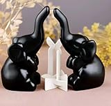 elefante decoração significado [Diseño Exclusivo] Este Producto Tiene Un Diseño Único Con El Tema De Un Bebé Elefante Simboliza La Sabiduría Y La Fuerza.La Combinación De Negro Y Oro Es Elee Y Con Estilo, Que Es Muy Adecuado Como La Decoración Del Hogar O En El Escritorio De La Decoración.