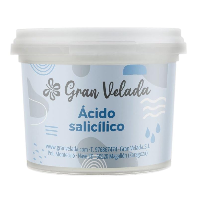 Gran Velada - Acido Salicilico 1000 g | Polvo Cosmético | Exfoliante, Antibacteriano y Renovador de la Piel