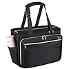 Wigojoy Teacher bag, Work Bags with Foldable Document Pocket, Large Cup Holder, Adjustable Handle, Support Board, and Insulated Pocket. Can be Used as Nurse Bag, Work Tote Bag, or Travel Tote