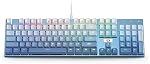 Redragon K556 SE RGB LED Backlit Wired Mechanical Gaming Keyboard, Aluminum Base, 104 Keys Upgraded Socket, Hot-Swap Linear Quiet Red Switch, Gradient Blue