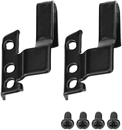 Wiper Blade Adapter, 3392390298 2 Pcs Metal Car Automotive Front Windshield Wiper Arm Adapter Mounting Kit Universal Black with Mounting Screws