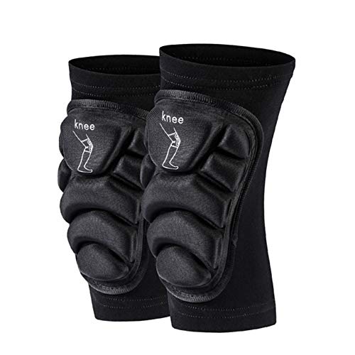 Sport-Knie-Pads Mountainbike Schutz Set Dancing Knieorthese Unterstützung Downhill Motorrad Knieschützer (Farbe : Schwarz, Size : S)
