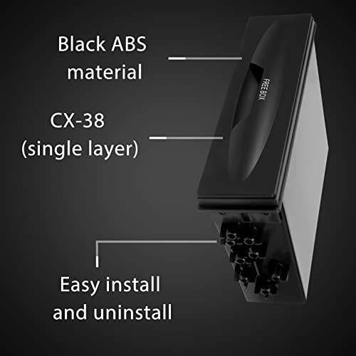 Nvanvmm Universal Car Storage Box -38 Single Layer Auto Single Din Dash Radio Installation Pocket-Kit 177X50X120mm - Image 2