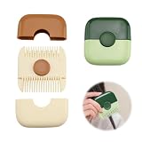 Peines, SPRHR 2 Piezas Cortador de Puntas Abiertas Cabello, Peine para Recortar el Cabello con Cuchilla, con Cubierta Antipolvo Diseño Desmontable Peine