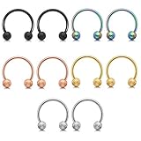 Bei diesem Hoop Ring handelt es sich um ein Fake Piercing, er wird einfach nur angeklemmt, fertig