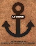 Logbuch für Bootsfahrten mit Motorboot, Yacht, Segelboot, Schiff, Katamaran: Bordbuch für Kapitän, Segler und Crew. Schiffstagebuch, Meilenbuch, A4