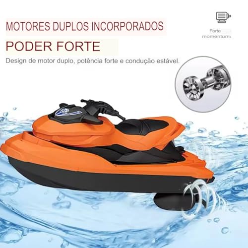 Brinquedo De Controle Remoto Jet Sky, Moto Aquática Para Meninos, Meninas, Piscina, Lagos, Verão, La
