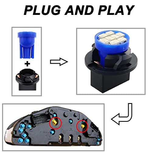 Lámparas LED T10 194 168 para tablero de auto, 10 piezas miniatura 2
