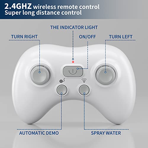 JUKUDAHU 2.4Ghz Remote Control Whales Toys for Kids 3 4 5 6 7 Years Old, 1:18 Scale High Simulation Whales with Light for Bath Toys for Pools, Electronic RC Sea Animal Toys, Outdoor Water Gifts 6+