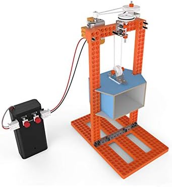 BONATECH Children's Maker Education Technology Small Production STEM Assembling Toy Science Experiment Set (Wire-Controlled Elevator)