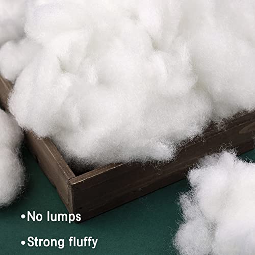 Image of LOKUNN 3.5oz /100g Polyester Fiber Fill, (2.12oz~3.97lb) Stuffing Pillow Filling Stuffing Cushion Filling, Batting High Resilience Fill Fiber for Stuffed Animals /DIY Crafts