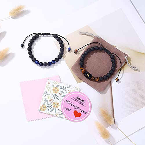 M Mooham Tiger Eye Bracelet Men, Lava Rock Bracelets Initial Bracelet For Men Beaded Bracelets Mens Bracelet Mens Gifts For Men #TOP6