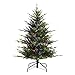 4.5' Pre-Lit Classic Fir Artificial Christmas Tree with 1166 Memory Wire Tips and a Sure-Lit Pole