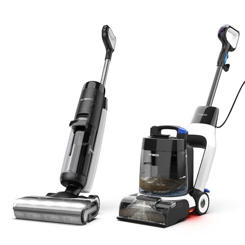 Tineco Floor ONE S7 PRO Smart Cordless Floor Cleaner Carpet ONE Cruiser Smart Carpet Cleaner, Self-Cleaning and FlashDry, Deep Cleaning for Upholstery 75℃ PowerDry 130W Powerful Suction SmoothP