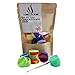 ABLAZE Wax Silicone Oil Container Set Non Stick Jars Set of 10 Pcs Mixed Colors