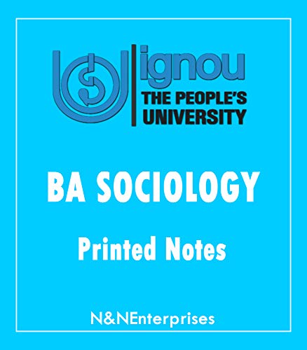 Image of Ignou BA Sociology Printed Notes (Xerox Study Material)