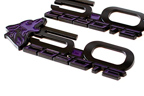 Image of Coyote Badge Shop - V4 Coyote 5.0 inch Fender Badges (Pair) - Purple