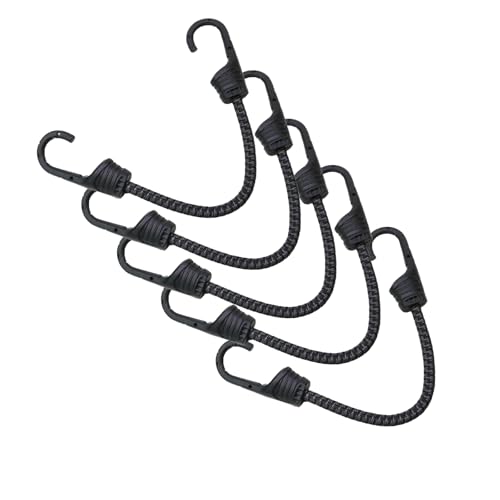 12 Inch Bungee Cords with Hooks Elastic Cord,Bungee Cords Heavy Duty Outdoor Short Bungee Cords with Hooks