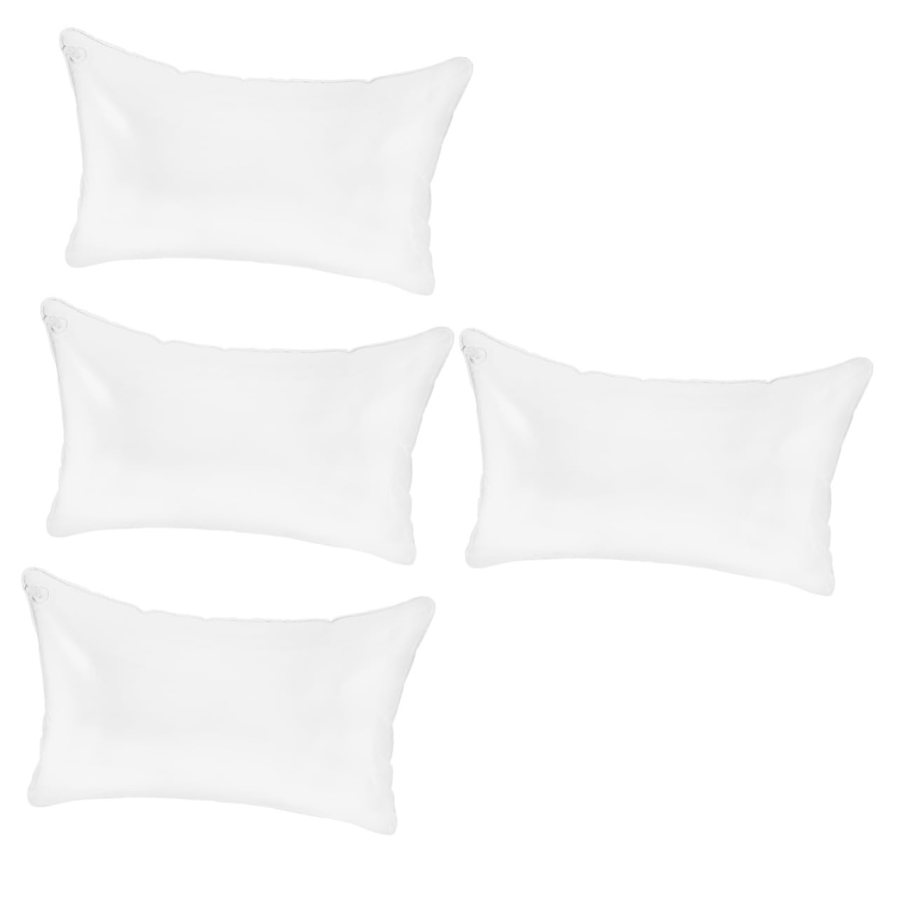 Zerodeko 4 Pièces Oreiller Long Gonflable Équipement De Camping Canapé Oreiller De Camping Coussin Gonflable Coussins Gonflables D'extérieur Coussin Transparent Coussin De Camping PVC