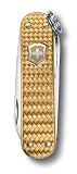 Victorinox Classic SD Precious Alox Swiss Army Knife,5 Function, Brass Gold
