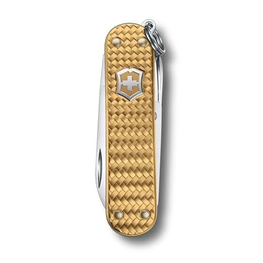 Victorinox Classic Precious Alox Pocket Knife (Brass Gold)