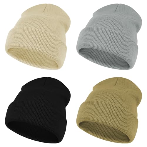 AOOSA 4 Pezzi Beanie Bambini, Cappello Invernale Bambino, Unisex Cappello