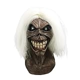 Loftus Trick Or Treat Studios Iron Maiden Killers Full Head Mask, Grey White, One-Size