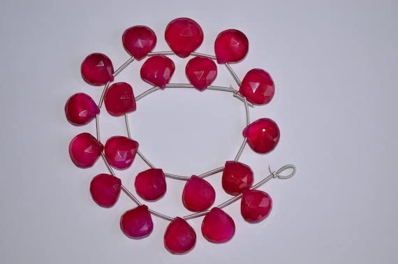 Perles Calcédoine Rose Coeur Résistantes pour Remplacer Vos Breloques