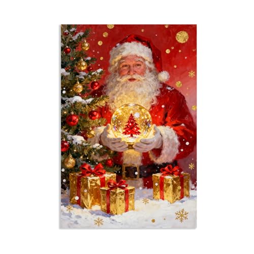 Idée cadeau déco avec cette toile murale de Noël imprimée 60x40cm