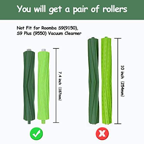 Robbear 1 Set Replacement Roller Brushes Compatible With Irobot Roomba J & I & E Series J7 J7+ I3 I3+ I4 I4+ I6 I6+ I7 I7+ I8 I8+Plus E5 E6 Robotics Vacuum Cleaner Accessories Replacement Parts #TOP6