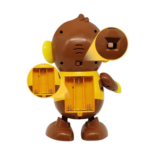 Macaco Brinquedo Infantil Som Luz Movimentos Interativo
