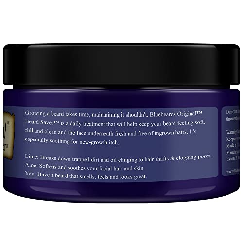 Bluebeards Original Beard Saver, 4 Oz. - Leave In Beard Conditioner For Men, Infused With Aloe & Lime - Beard Softener That Deeply Conditions And Moisturizes Your Beard And Skin - Made In Usa #TOP7