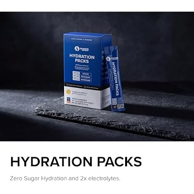 Designs for Sport Hydration Packs - Zero Sugar Electrolyte Drink Mix - With D-Ribose, Essential Minerals & Vitamin C - NSF Certified Sport - Athletic Hydration Powder - Clementine Flavor - 14 Packets